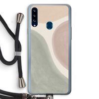 Geo #6: Samsung Galaxy A20s Transparant Hoesje met koord