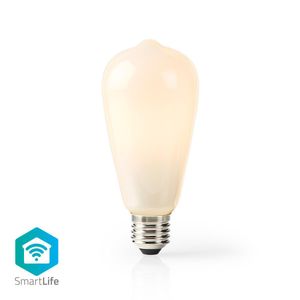 Nedis SmartLife LED Filamentlamp | Wi-Fi | E27 | 500 lm | 5 W | ST64 | 1 stuks - WIFILF11WTST64 WIFILF11WTST64