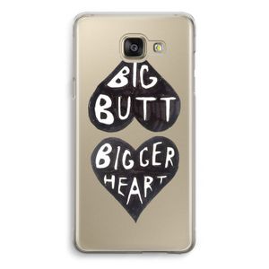 Big butt bigger heart: Samsung Galaxy A5 (2016) Transparant Hoesje