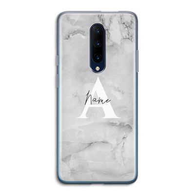 Ivory Marble: OnePlus 7 Pro Transparant Hoesje