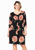 Yoek Dress strass beaded BARI | Zwart | Maat 58/60