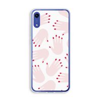Hands pink: Honor Play 8A Transparant Hoesje
