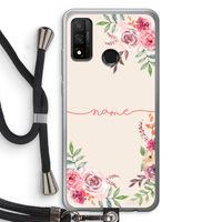 Rozen: Huawei P Smart (2020) Transparant Hoesje met koord