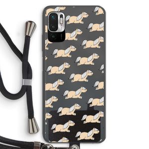 Ponys: Xiaomi Redmi Note 10 5G Transparant Hoesje met koord