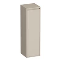 Brauer Adore - Hoge Kast - 120 cm - 1 Deur - Greeploos - Linksdraaiend - Mat Beige