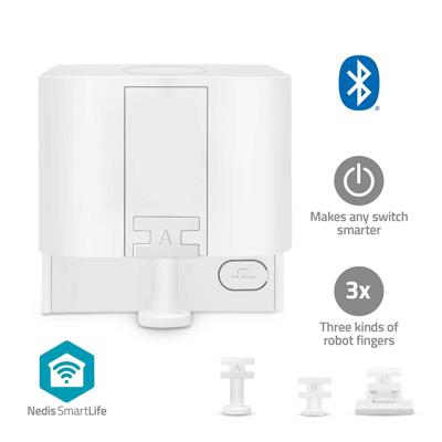 Nedis SmartLife-vingerrobot | CR2 | 1000 mAh | Bluetooth® | Drie soorten vingers - BTSFR10WT