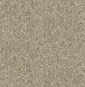 Dutch Wallcoverings Euphorie - Visgraat - Beige/Goud