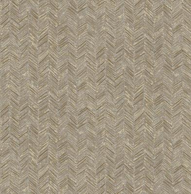 Dutch Wallcoverings Euphorie - Visgraat - Beige/Goud