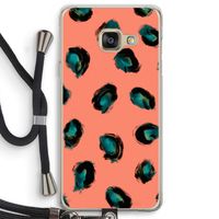 Pink Cheetah: Samsung Galaxy A3 (2016) Transparant Hoesje met koord