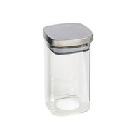 Voedsel/etenswaren bewaren voorraadpot 1500 ml glas met RVS deksel
