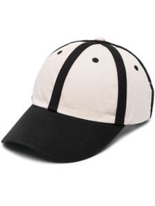 Acne Studios casquette bicolore à logo imprimé - Noir