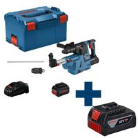 Bosch Professional GBH 18V-26 F Accu Combihamer SDS+ met Snelwisselboorkop 2,6J incl. Stofafzuiging 18V 5.5Ah in L-Boxx - 061191000G