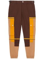 Burberry pantalon cargo à design colour block - Marron - thumbnail