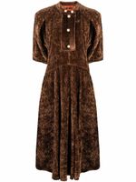colville robe mi-longue à effet de velours côtelé - Marron colville robe mi-longue à effet de velours côtelé - Marron