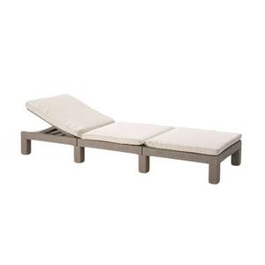 Allibert ligbed Daytona - cappuccino - 22x65x195 cm - Leen Bakker