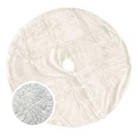 Unique Living kerstboomrok - ivoor wit - D110 cm - polyester