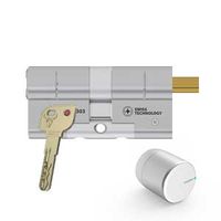 Tedee adapter met M&C Minos cilinder - SKG3 beveiliging en eenvoudige installatie cilinderslot SKG3 - versterkte metalen sleutels & trapshark beveiliging
