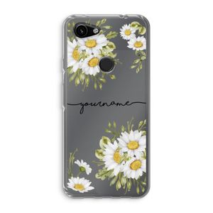 Daisies: Google Pixel 3a Transparant Hoesje