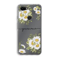 Daisies: Google Pixel 3a Transparant Hoesje Daisies: Google Pixel 3a Transparant Hoesje