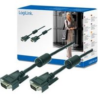 LogiLink VGA, M/M, 10m VGA kabel VGA (D-Sub) Zwart - thumbnail