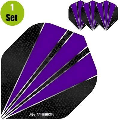 Mission Flare Dart Flights - Paars