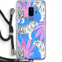 Tijger: Samsung Galaxy S9 Plus Transparant Hoesje met koord Tijger: Samsung Galaxy S9 Plus Transparant Hoesje met koord