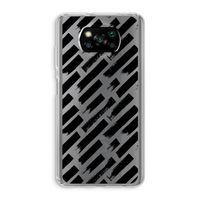 Zwarte vegen: Xiaomi Poco X3 NFC Transparant Hoesje