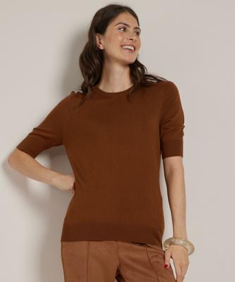 basic trui met halflange mouw basic trui met halflange mouw