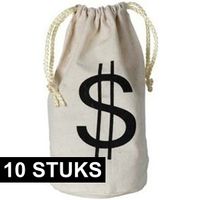 10x Geldzakjes dollar 16 x 23 cm   - - thumbnail