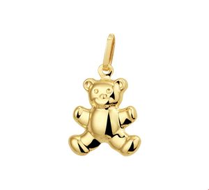 Hanger Beer geelgoud 10 x 16 mm