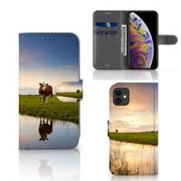 Apple iPhone 11 | Telefoonhoesje | Met pasjeshouder | Koe