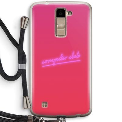 Vice Glow: LG K10 (2016) Transparant Hoesje met koord