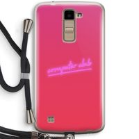 Vice Glow: LG K10 (2016) Transparant Hoesje met koord