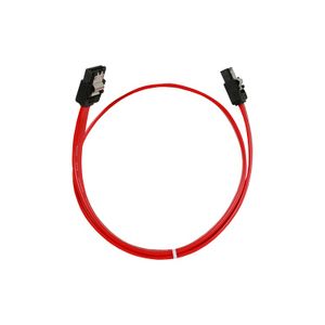 Sharkoon SATA 2 Cable with latch, 50 cm SATA-kabel 0,5 m Rood