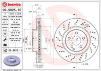 Remschijf BREMBO, Remschijftype: Geperforeerd / Geventileerd, u.a. für Mercedes-Benz