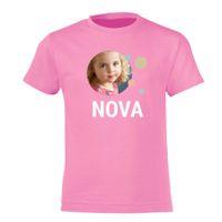 T-shirt voor kinderen bedrukken - Roze - 8 jaar