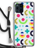 8-bit N°1: Oppo Find X3 Transparant Hoesje met koord