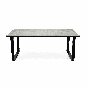 Stalux Eettafel Joop - zwart / beton