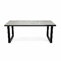 Stalux Eettafel Joop - zwart / beton