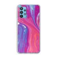 Paarse stroom: Samsung Galaxy A32 4G Transparant Hoesje