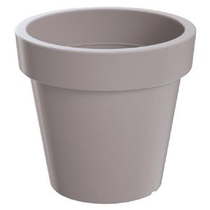 1x Kunststof bloempotten/plantenpotten 20 cm taupe - Plantenpotten