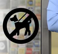 Sticker honden niet toegelaten verbodsbord - thumbnail