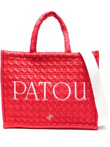 Patou grand sac à main Patou à design matelassé - Rouge