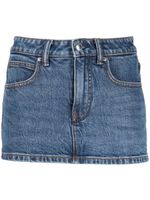 Alexander Wang jupe-short en jean à taille mi-haute - Bleu - thumbnail