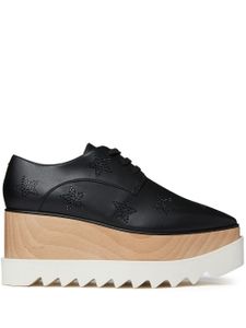 Stella McCartney chaussures oxfords à plateforme Elyse Crystal Star - Noir