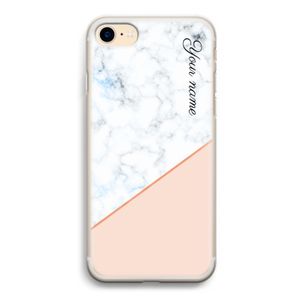 Marmer in stijl: iPhone 7 Transparant Hoesje