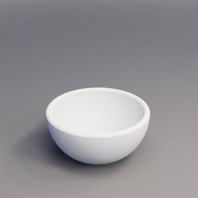 Waskom BWS Nox Mini 20 cm Solid Marmo Glans Wit Boss & Wessing