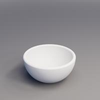 Waskom BWS Nox Mini 20 cm Solid Marmo Glans Wit Boss & Wessing