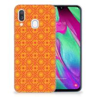 Samsung Galaxy A40 | TPU bumper | Batik Oranje