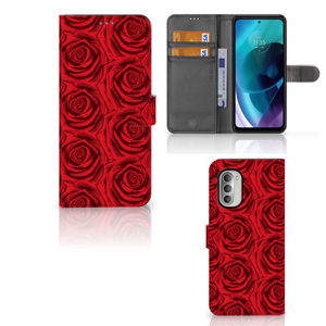 Motorola Moto G51 5G Hoesje Red Roses